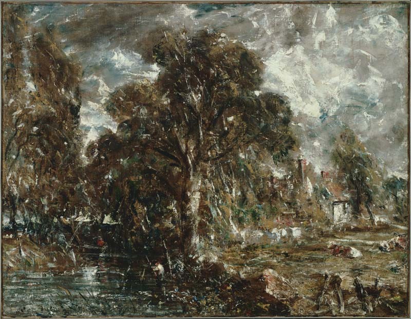 John Constable RA, A Farmhouse near the Water’s Edge (‘On the Stour’)