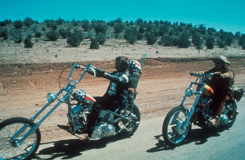 Dennis Hopper and Peter Fonda in 'Easy Rider'