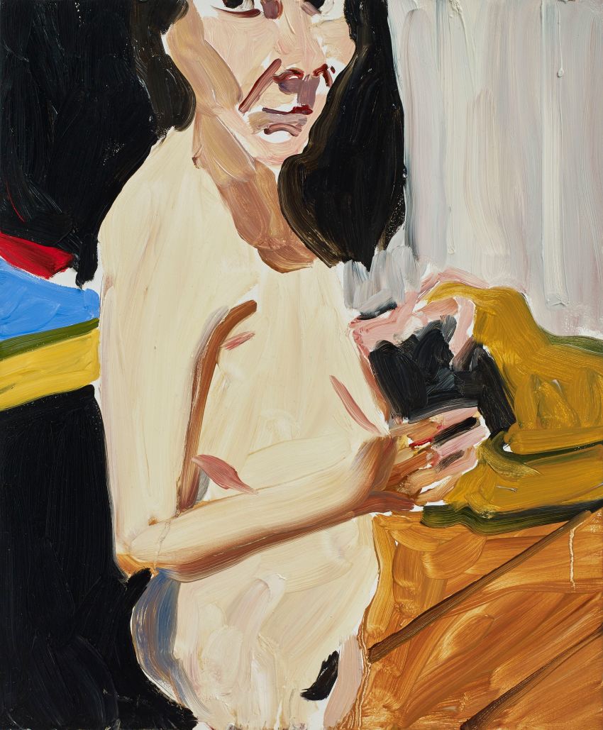 Chantal Joffe, Self Portrait at Night