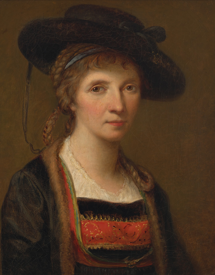 Angelica Kauffman, Self-portrait in the Traditional Costume of the Bregenz Forest