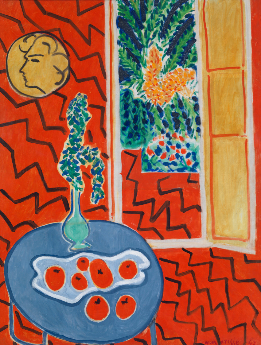 Henri Matisse, Red Interior: Still Life on a Blue Table
