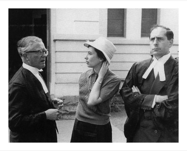 Sydney and Felicia Kentridge with the anti-apartheid activist and lawyer Bram Fischer, 1958