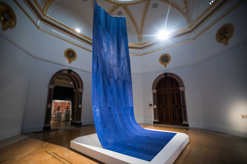 Installation view of the Introductory room, in the Oceania exhibition at the Royal Academy of Arts, London, 29 September – 10 December 2018