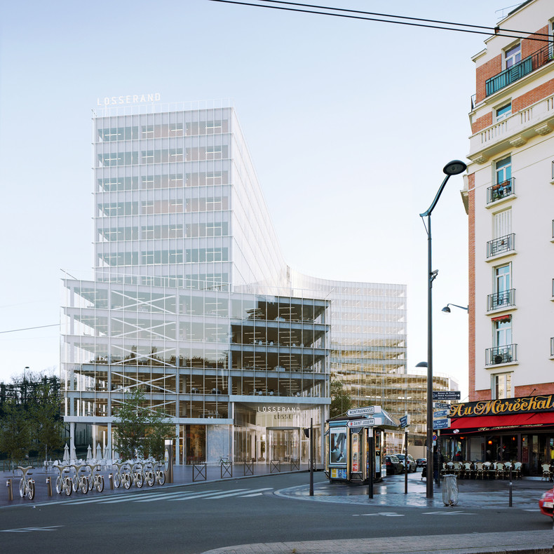 Refurbished office building by Bruther Architects, Paris, France