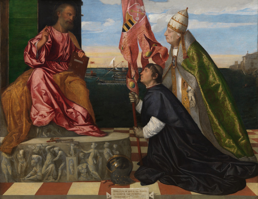 Titian, Jacopo Pesaro Being Presented by Pope Alexander VI to Saint Peter
