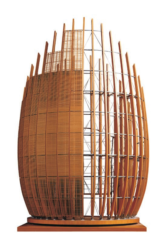 Renzo Piano Building Workshop, Model of the Jean-Marie Tjibaou Cultural Centre, Nouméa 