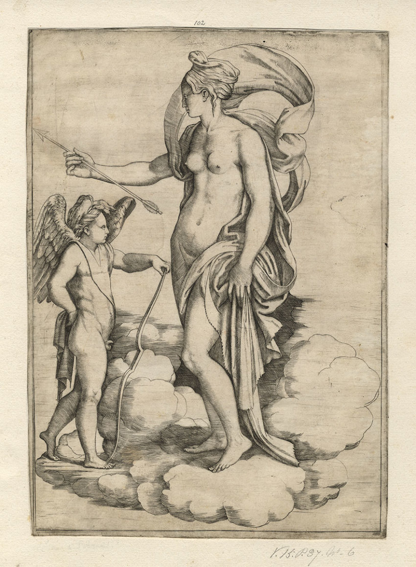 Jacopo Francia, Venus and Child on Clouds