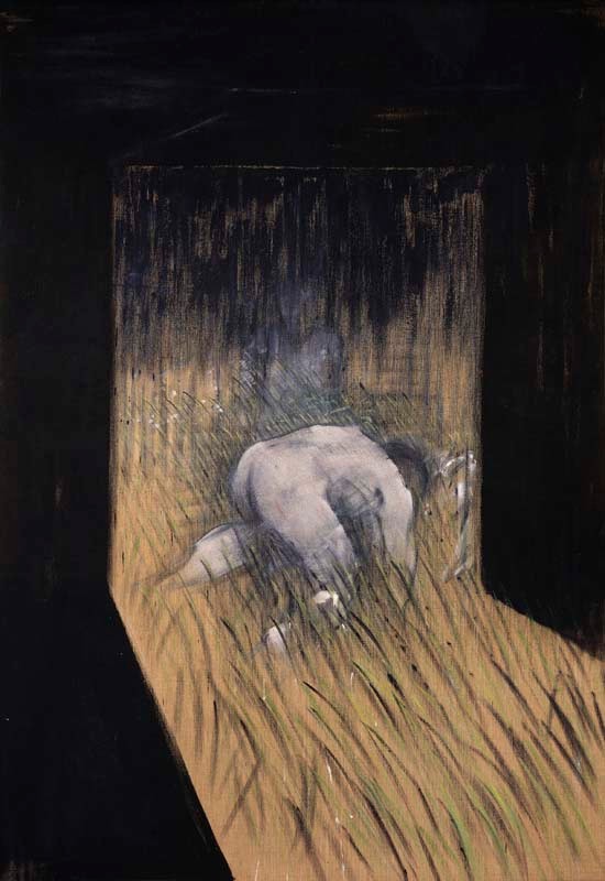 Francis Bacon, Man Kneeling in Grass