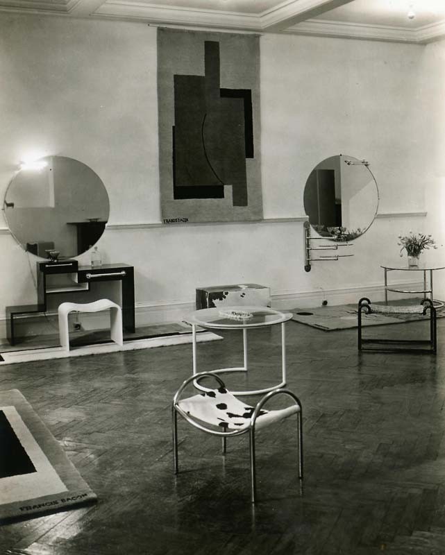 Bacon’s early furniture designs from the 1930s, featured in The Studio magazine