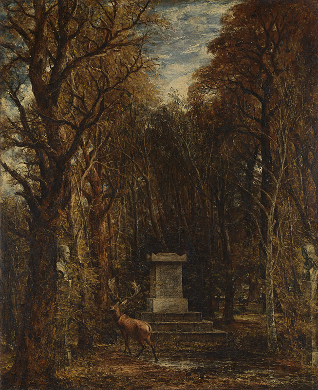 John Constable RA, Cenotaph to the Memory of Sir Joshua Reynolds, Erected in the Grounds of Coleorton Hall, Leicestershire by the Late Sir George Beaumont, Bt