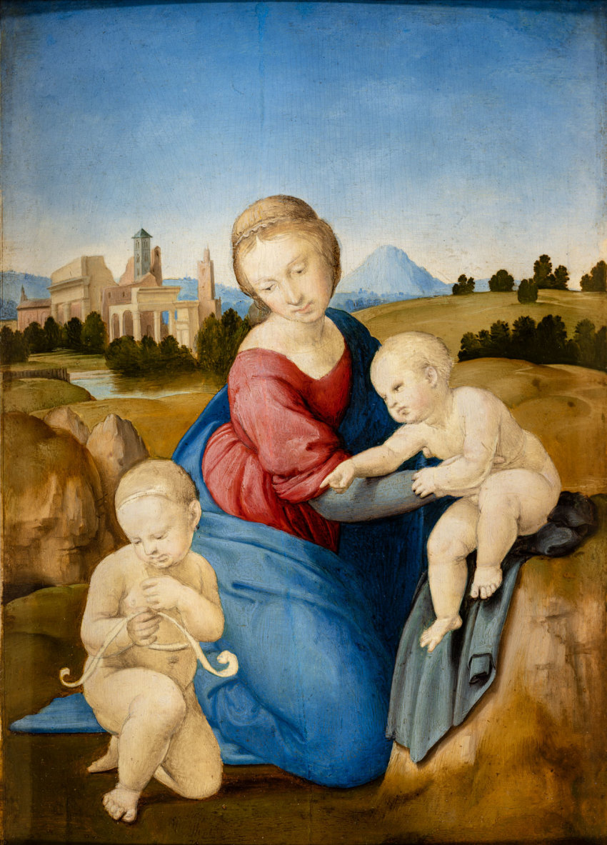Raphael, Virgin and Child with the Infant St John the Baptist ('The Esterhazy Madonna')
