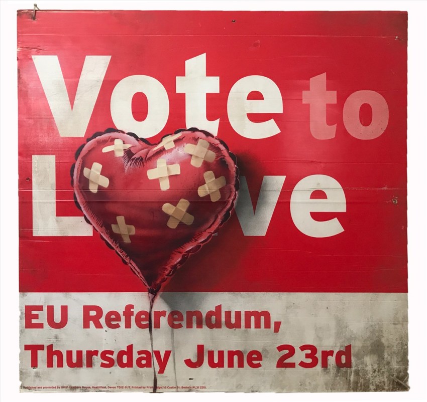Banksy, 221 - VOTE TO LOVE