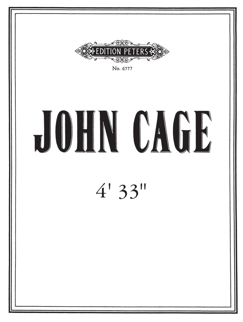 John Cage, 4’33” Manuscript