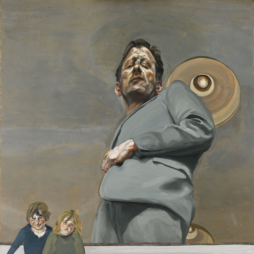 Lucian Freud, Reflection with Two Children (Self-portrait)