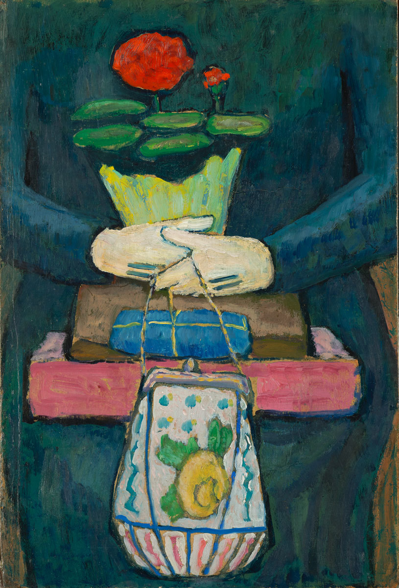 Gabriele Münter,  Still-life on the Tram (After Shopping)