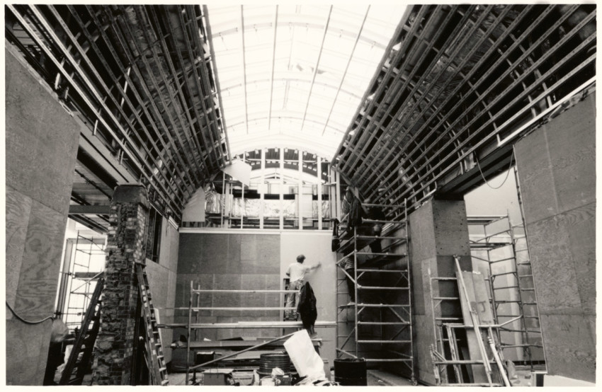 The Sackler Wing under construction