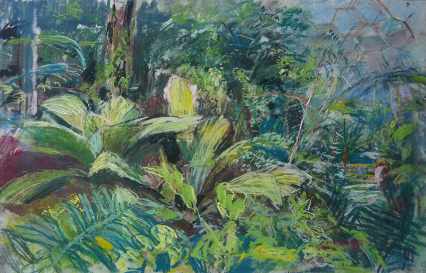 Anthony Eyton RA,  Tropical Plants, Eden Project