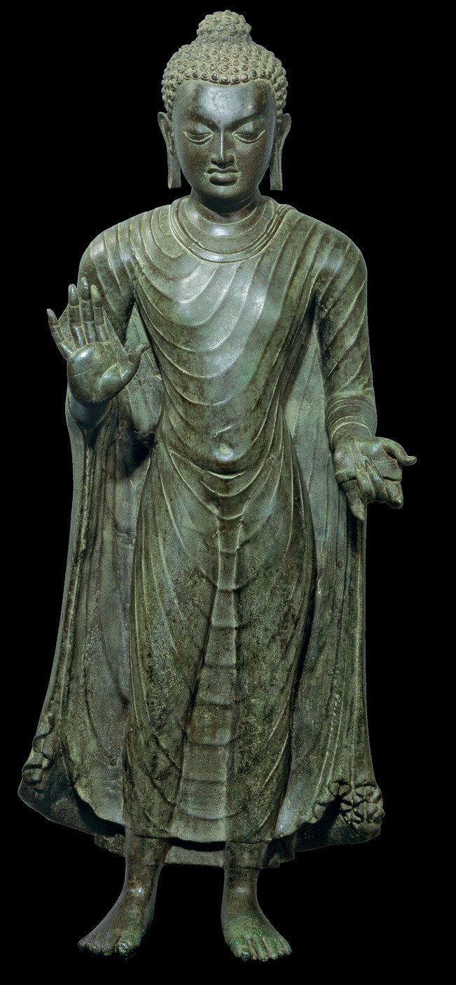 , The Buddha Shakyamuni in Abhaya-mudra', probably Bihar, Gupta Period, India, 6th century