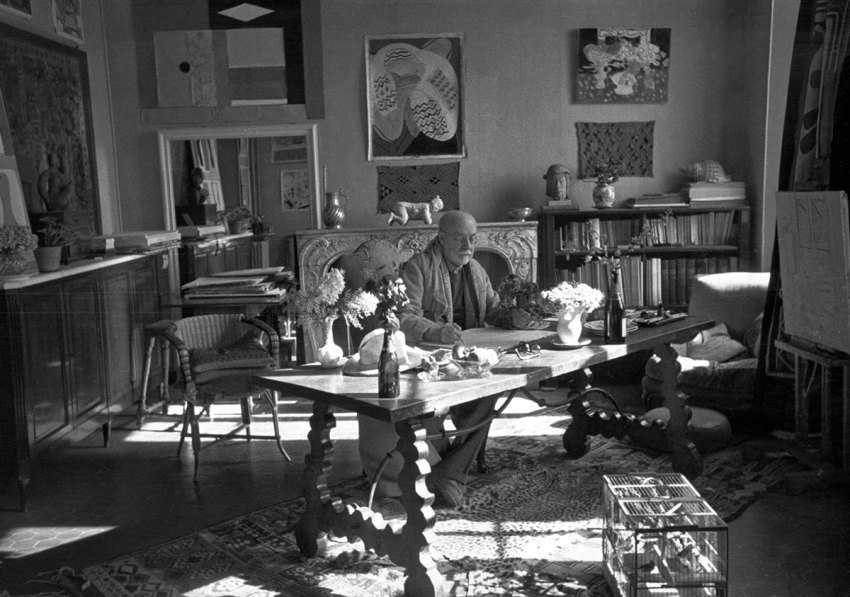 Henri Cartier-Bresson, France, Alpes-Maritimes. Vence. February 1944. French painter Henri Matisse at his home, villa "Le Rêve"