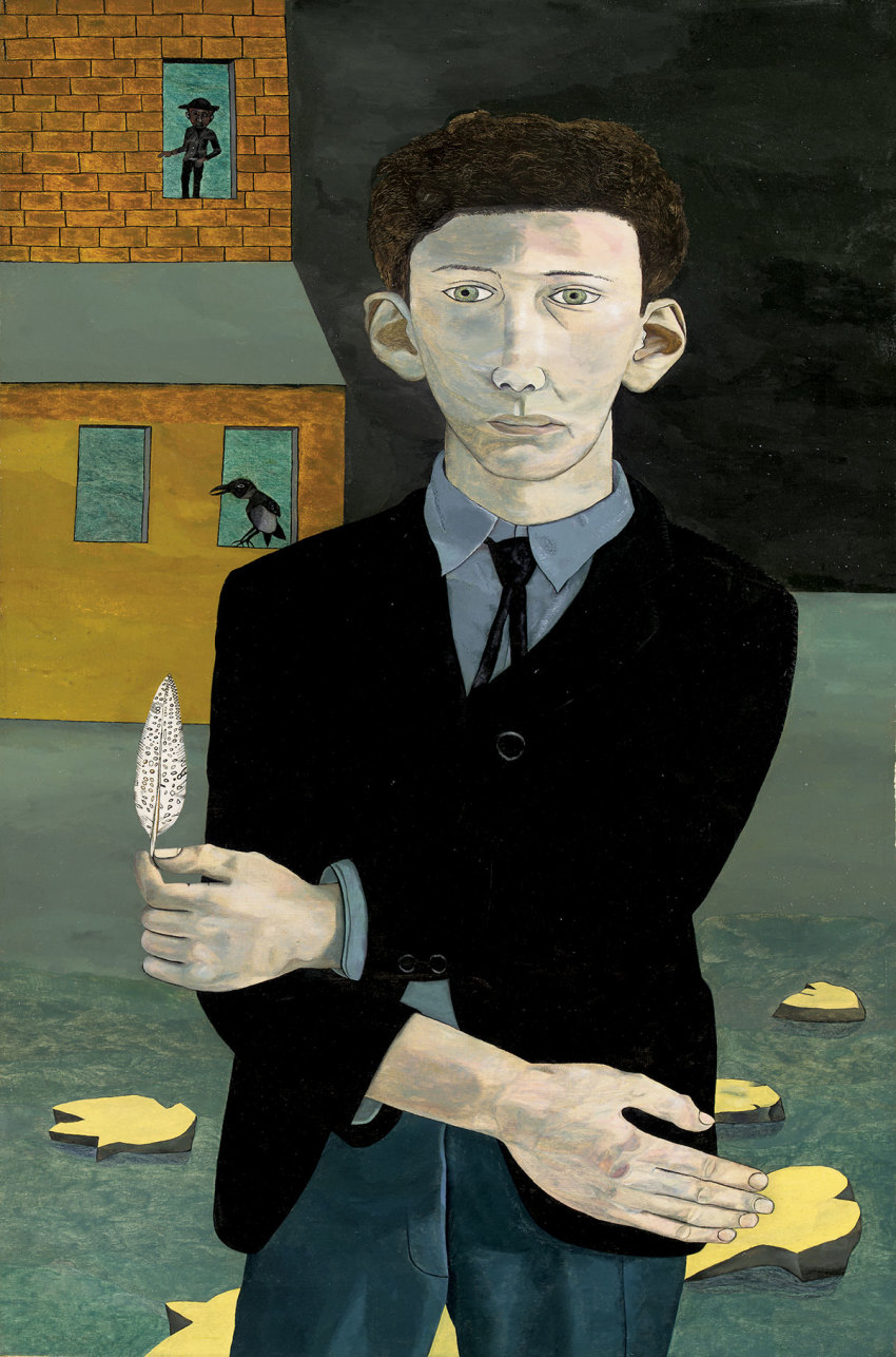 Lucian Freud, Man with a Feather