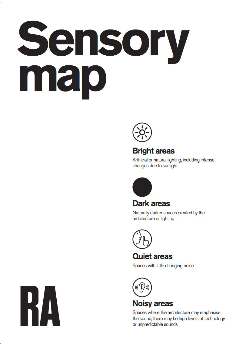 A sensory map of the Royal Academy of Arts