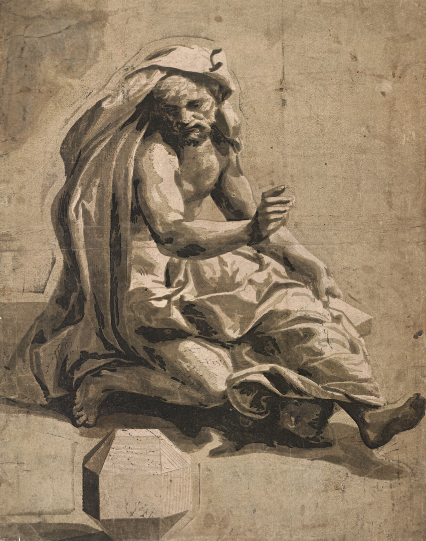 Ugo da Carpi, after Raphael, Archimedes (?)