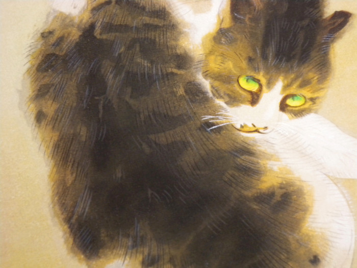 Reproduction of Takeuchi Seiho’s 'Tabby Cat' (1924) (detail)