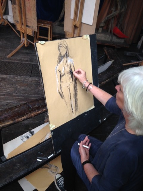 Mark Hampson's drawing class for Friends