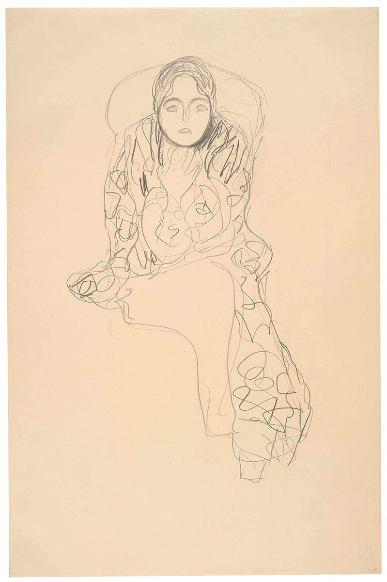 Gustav Klimt, Study for ‘Friederike Maria Beer'