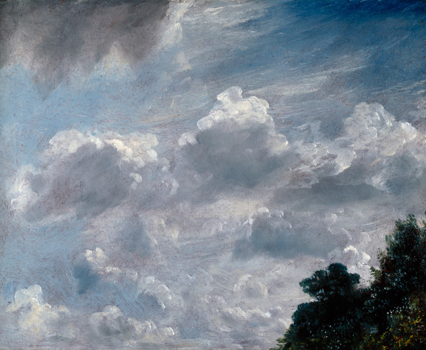 John Constable RA, Cloud Study, Hampstead, Tree at Right