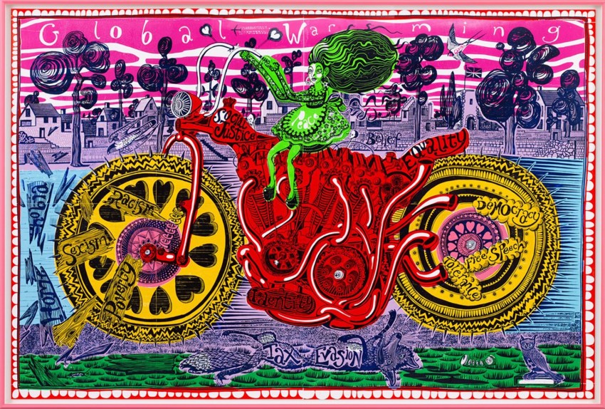 Grayson Perry RA, 908 - SELFIE WITH POLITICAL CAUSES