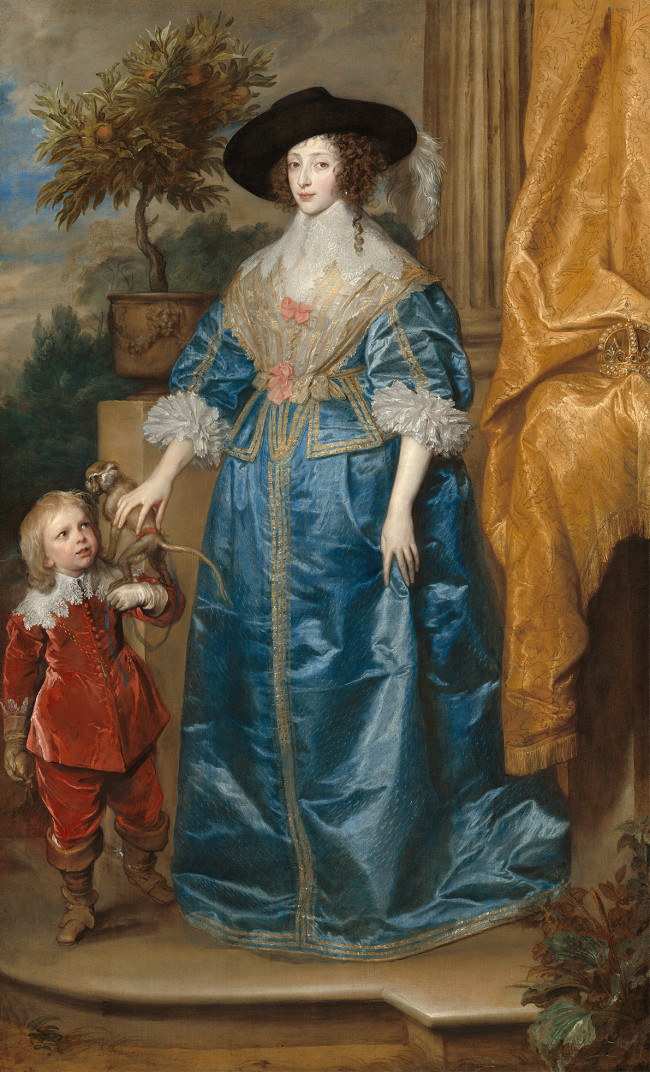 Anthony van Dyck, Henrietta Maria with Sir Jeffrey Hudson