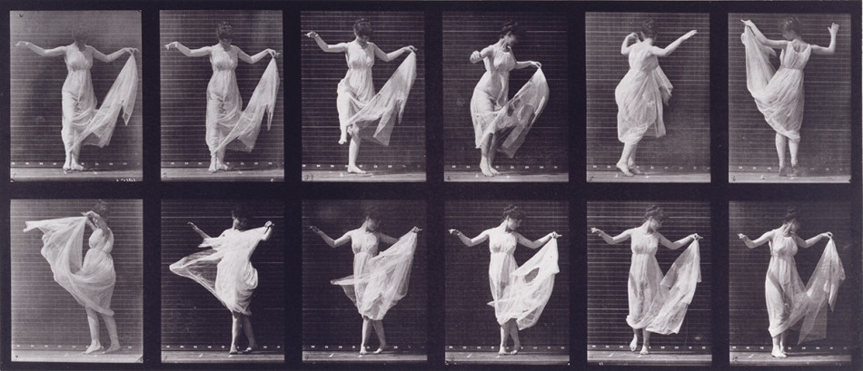 Edweard Muybridge, Woman dancing (Fancy), plate 187 of Animal Locomotion