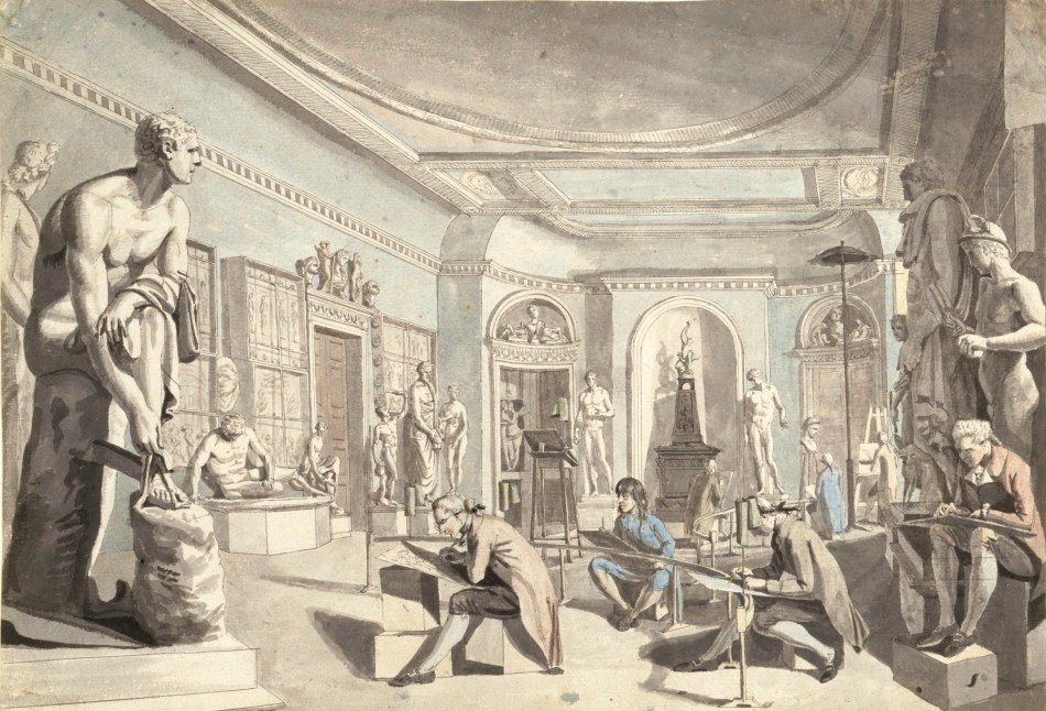 Edward Francis Burney, The Antique School at New Somerset House