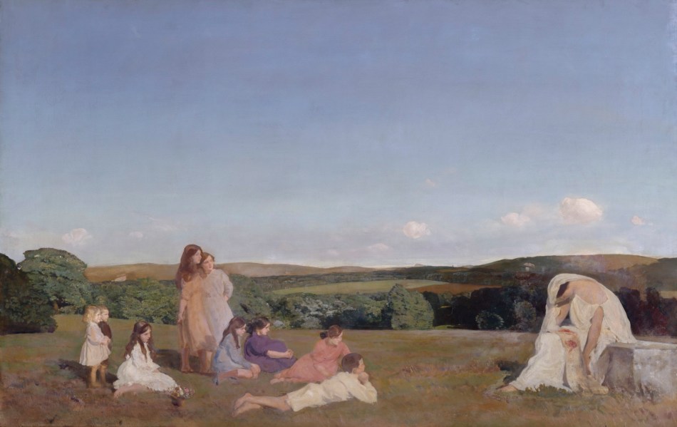 Charles Sims RA, Clio and the Children