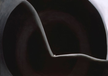 Georgia O’Keeffe, Black Abstraction (detail)