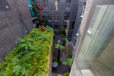 A view down into the Keeper's House garden