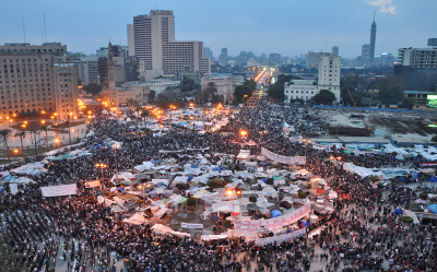 Tahrir Square during the 2011 Egyptian Revolution