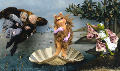 The Birth of You Know Who, after Sandro Botticelli