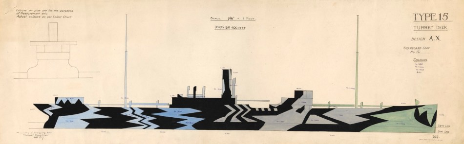 Unknown artist, 'Dazzle' design, Type 15, A.X.