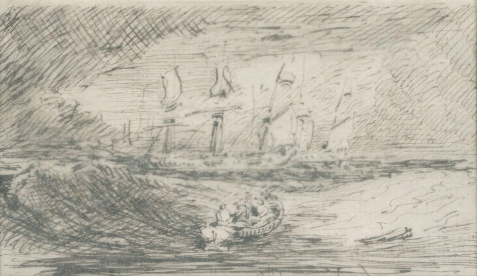 J.M.W. Turner RA, Study for 'Ships Bearing up for Anchorage' ("The Egremont Seapiece")'