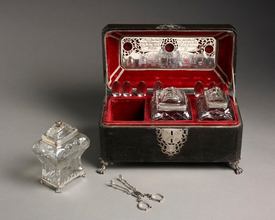 Unknown maker, Tea caddy set belonging to Sir Joshua Reynolds PRA