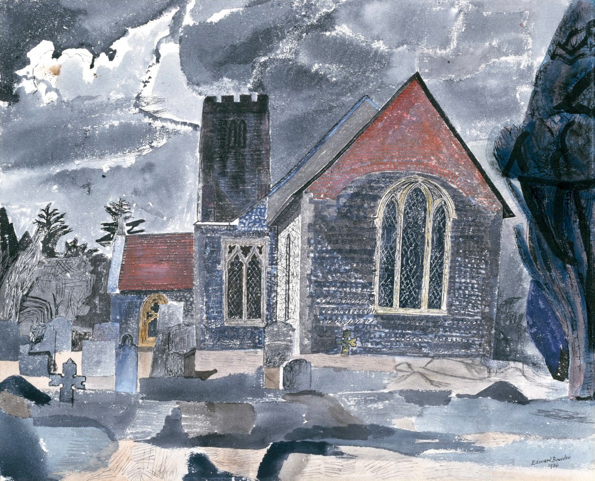 Edward Bawden RA, Lindsell Church, Essex. No. 1