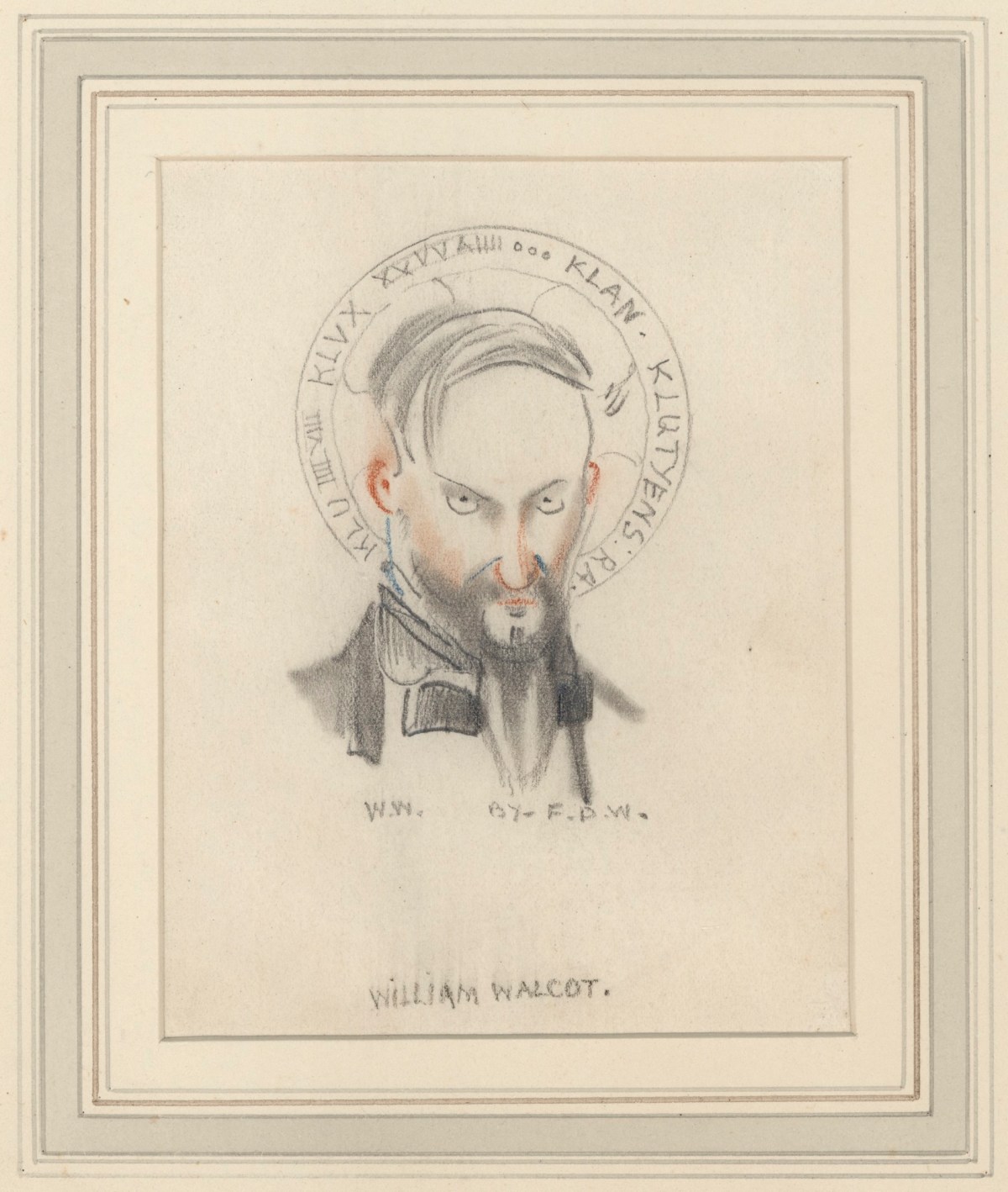 Francis Derwent Wood RA, Caricature of William Walcot