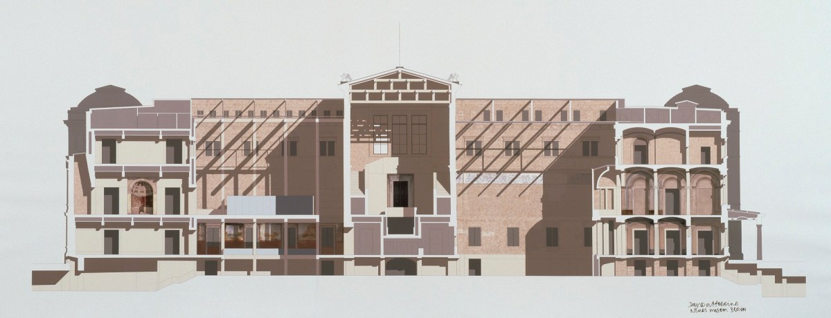 Sir David Chipperfield RA, Neues Museum, Berlin, Germany: longitudinal section