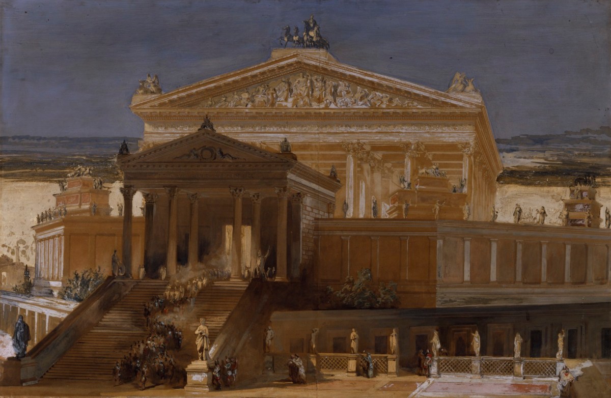 C.R. Cockerell RA, Imaginary view of the Temple of Jupiter Capitolinus, Rome