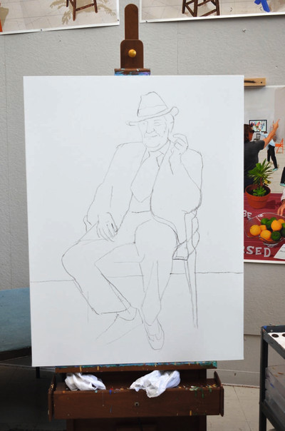 A brush with genius: Sitting for David Hockney RA