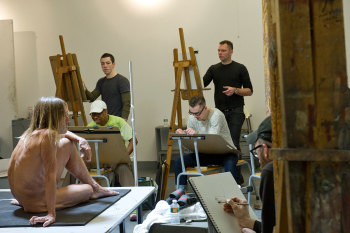 Iggy Pop life class by Jeremy Deller. New York, 21 February 2016. Organised by the Brooklyn Museum