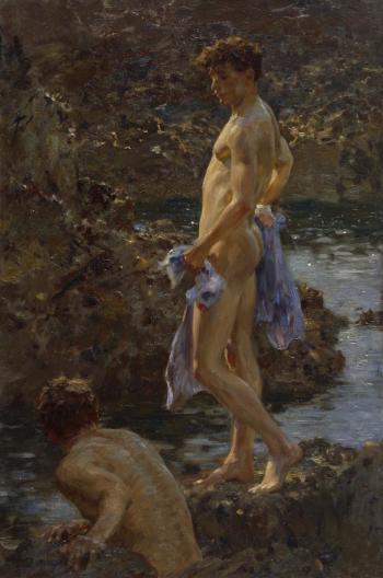 Henry Tuke RA, A Bathing Group