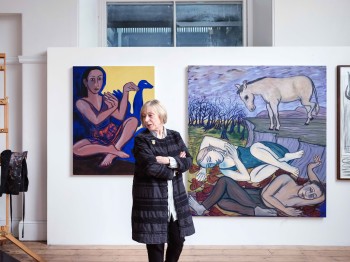 Eileen Cooper in her Keeper's Studio at the RA